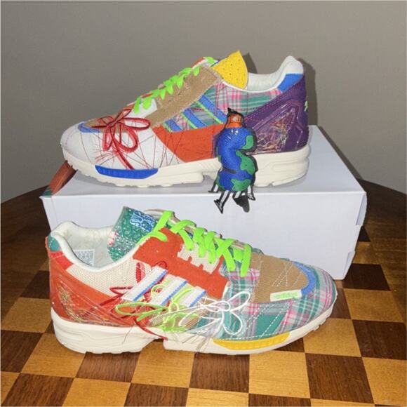 adidas ZX 8000 Super Earth Sean Wotherspoon Multicolor Canvas Sneaker GZ3088 13M